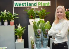 Westland Plant stond er met hun Spathiphyllum en werd gerepresenteerd door Samantha van der Gaag. 